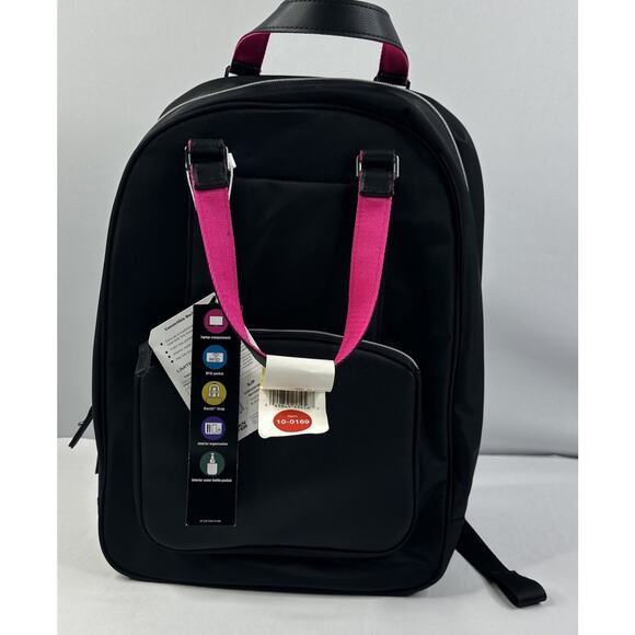 Sarah Jessica Parker 16" RFID Convertible Laptop Backpack - Black/Candy - Picture 1 of 5